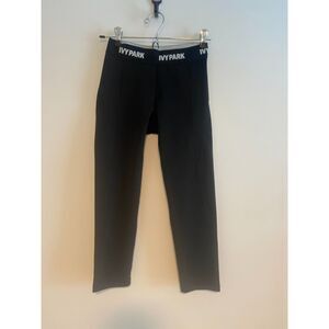 IVY PARK Black Logo Waistband Leggings SIZE SMALL